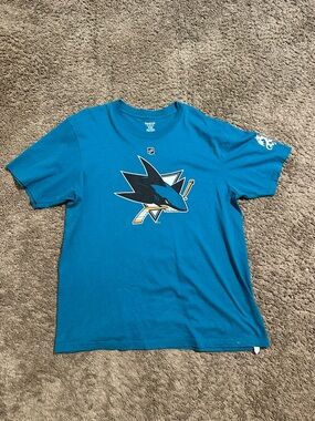 Vintage NHL Reebok San Jose Shark “burnside “ shirt 00s size Xl